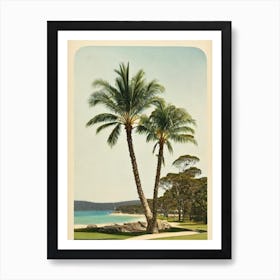 Balmoral Beach Australia Vintage Art Print