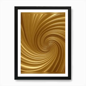 Gold Swirl Background Art Print