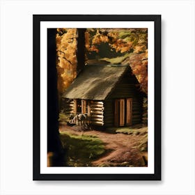 Cabin In The Woods Art Print