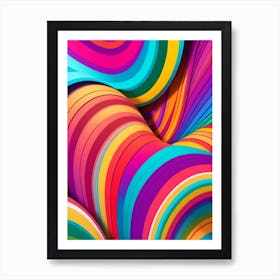 Abstract Colorful Background Art Print