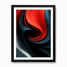 Abstract Swirls Art Print