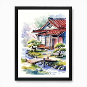 Japanese House Art Print