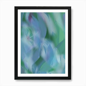 Abstract Fairy Land Green Art Print