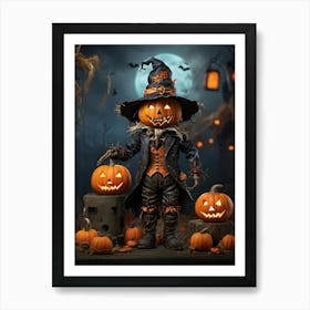 Halloween Jack O Lantern Art Print