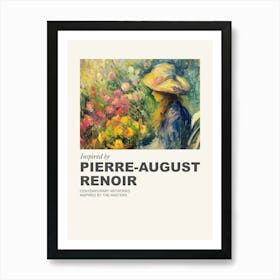 Museum Poster Inspired By Pierre August Renoir 3 Art Print