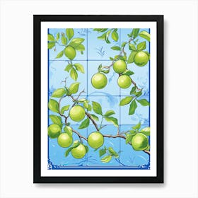 Lime Illustration 5 Art Print