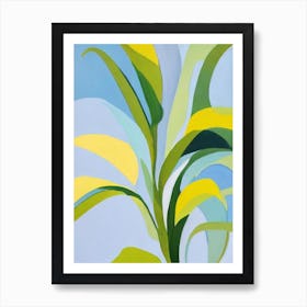 Ghost Plant Bold Graphic Art Print