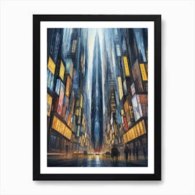 Futuristic Cityscape Art Print