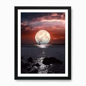 Full Moon Art Print