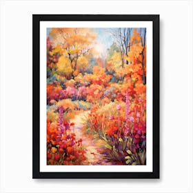 Autumn Gardens Painting Chanticleer Garden 4 Art Print