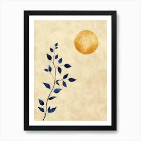 Branch With A Sun Art Print