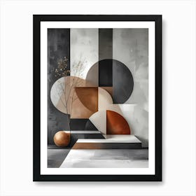 Abstract Geometric Painting 1 Art Print