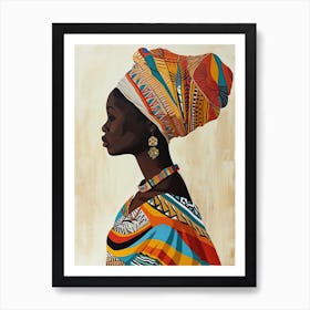 African Woman 91, Boho Art Print