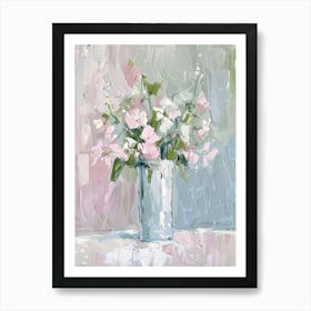 A World Of Flowers Sweet Peas 3 Painting Art Print