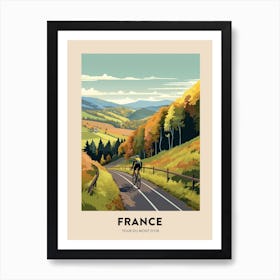 Tour Du Mont Dor France 1 Vintage Cycling Travel Poster Affiche