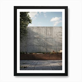 Aged Concrete Texture Brickwork Pattern Reminiscent Of Retro Designs Weather Beaten Appearance C (4) Art Print