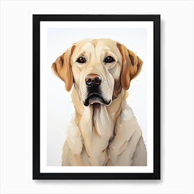 Labrador Dog Oil Painting Digital Pet Art Art Print