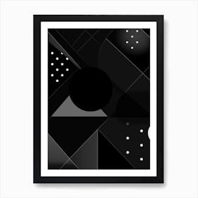 Abstract Black And White Art Print