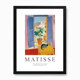 Henri Matisse Cat Inspired Open Window Collection Art Print