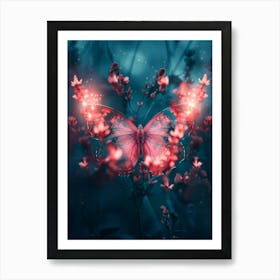 Butterfly In The Forest Art Print