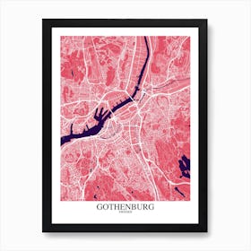 Gothenburg Pink Purple Art Print