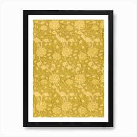 Yellow Tulip, William Morris Art Print