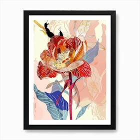 Colourful Flower Illustration Rose Flower Illustration Wa 81af4b0d 8bb5 45da 989c 0fb7fac90d41 Art Print