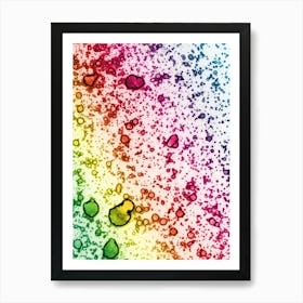 Abstract Watercolor Rainbow 5 Art Print
