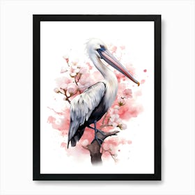 Pelican bird Art Print