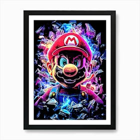 Mario Bros 1 Art Print