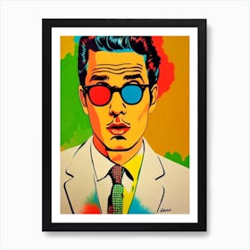 John Mayer Colourful Pop Art Art Print