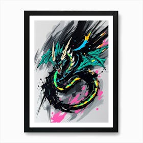 Dragon Painting 11 Art Print