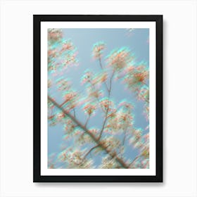 Blurred Moving Spring Flowers Art Print