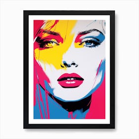 Face Pop Art 4 Art Print