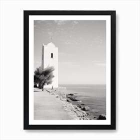 Paphos, Cyprus, Mediterranean Black And White Photography Analogue 4 Art Print