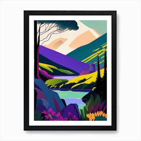 Lake District National Park United Kingdom Pop Matisse Art Print