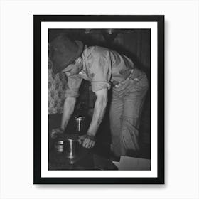 Pressing Top Onto Tin Can Full Of Syrup, Syrup Mill Near New Iberia, Louisiana By Russell Lee Art Print