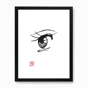 Manga eye Art Print