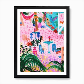 Playa Rosa 1 Art Print