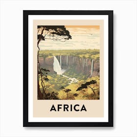 Vintage Travel Poster Africa 4 Art Print