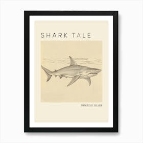 Dogfish Shark Vintage Illustration 1 Poster Art Print