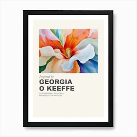 Museum Poster Inspired By Georgia O Keeffe 3 Art Print
