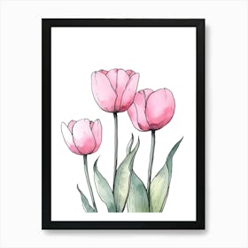 Pink Tulips 2 Poster