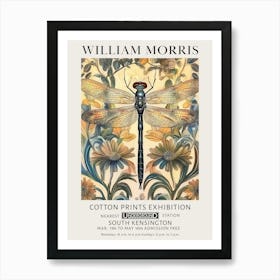 William Morris Dragonfly Vintage Vintage Exhibition Art Print