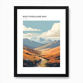 West Highland Way Ireland 2 Hiking Trail Landscape Poster Art Print