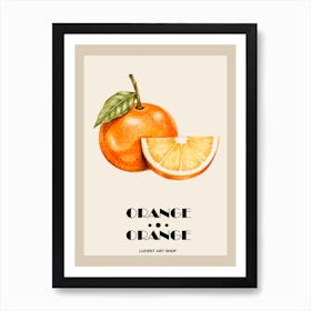 Orange Art Print