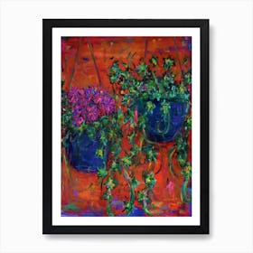 Hanging Baskets Art Print