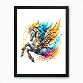 Creative Horse Beauty Illustration Nr 208 Art Print