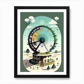 Ferris Wheel 10 Art Print