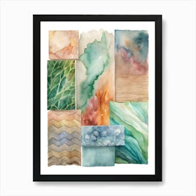 Watercolor Backgrounds Art Print